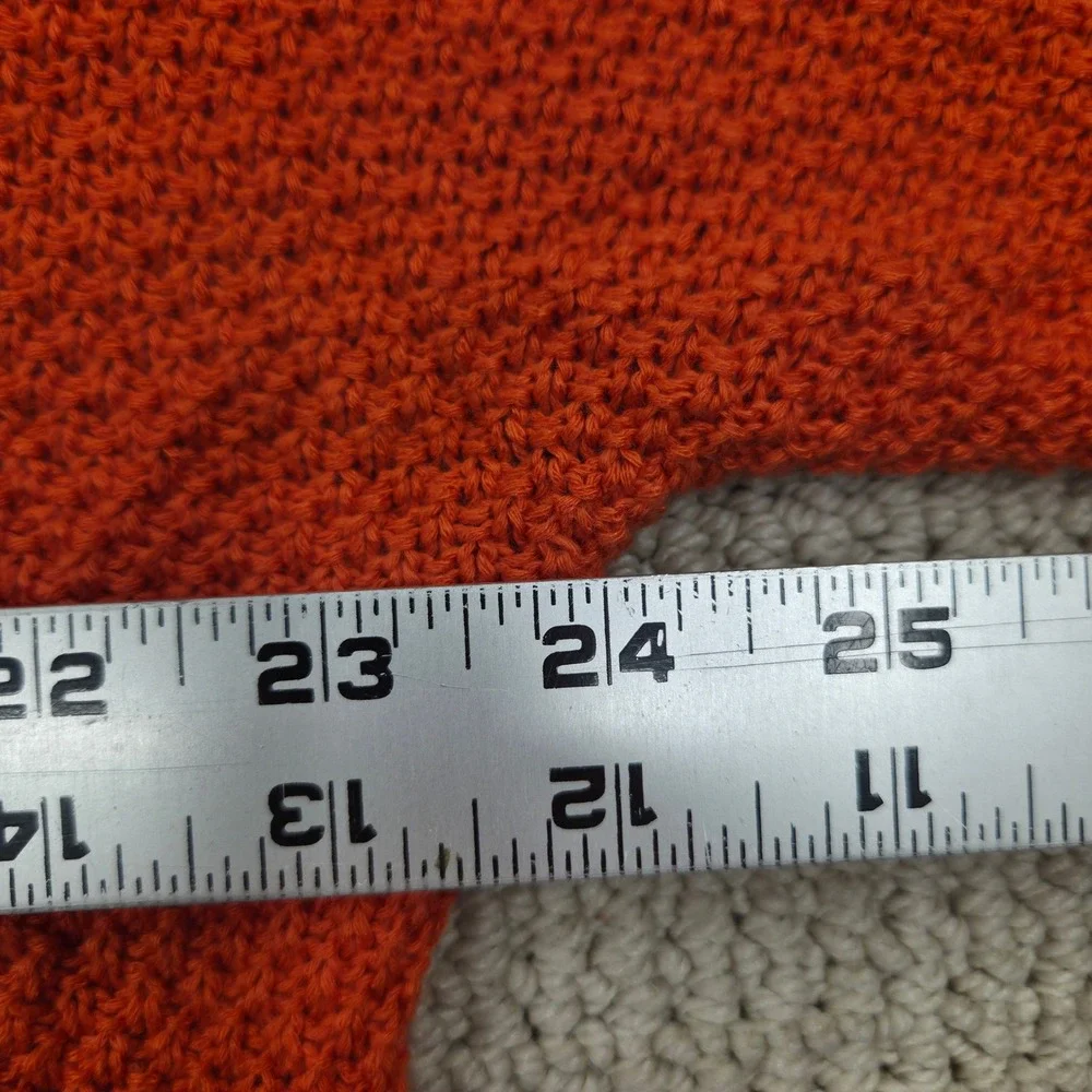 Staccato‎ Open Front Knit Lightweight Cardigan Orange Womens Small